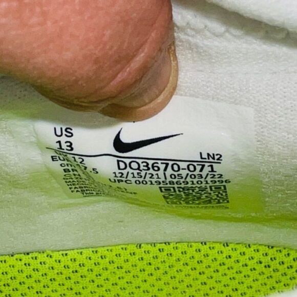 Nike Vapor Edge Pro 360 Soccer 'Black Dark Smoke Grey' DQ3670-071 Men's 13 - Picture 10 of 11